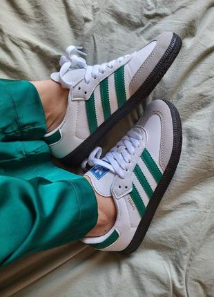 Adidas samba white green