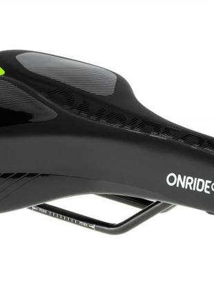 Сідло велосипеда ONRIDE Merlin, Comfort Plus сталеві рамки чор...