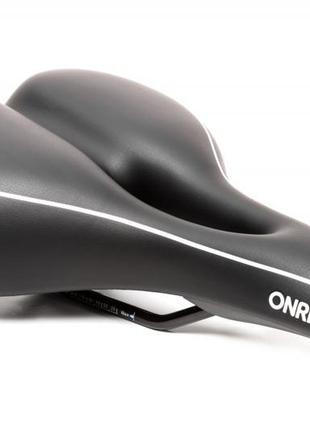 Сідло велосипеда ONRIDE Divan сталеві рамки чорний 282x188мм