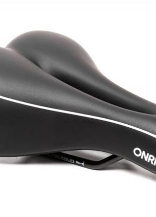 Сідло велосипеда ONRIDE Relax Gel сталеві рамки чорний 275x170мм