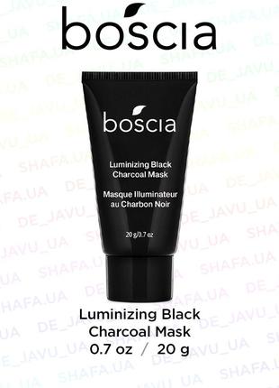 Черная маска boscia luminizing black charcoal mask