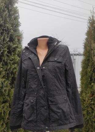 Фирменная коттоновая куртка на флисе xs/s ( e-118)