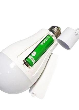 Світлодіодна LED лампочка з акумулятором FA-3915, 15W, E27, 1x...