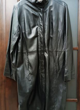 Кожаный плащ пальто Real Leather Англия. Классика.