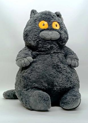 М'яка іграшка-подушка Shantou "Товстий Кіт" чорний K15215-2