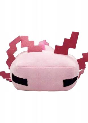 М'яка іграшка Minecraft Саламандра Аксолотль Mojang рожева 30 см
