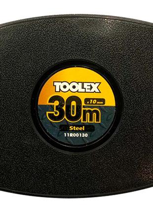 Рулетка Toolex - 30м x 10мм бобина металлическая (11R00130)