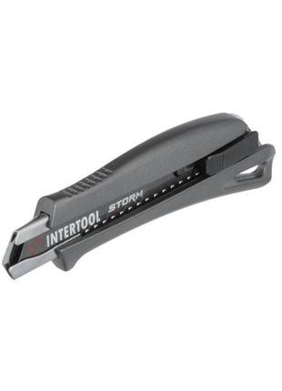 Нож сегментный Intertool-Storm - 18 мм алюминиевый (HT-0534)