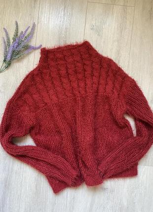 Next женский мирер свитер красный