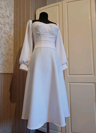 Біла жіноча сукня будь якого розміру  під замовлення