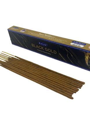 Black Gold premium incence sticks (Черное Золото)(Satya) пыльц...
