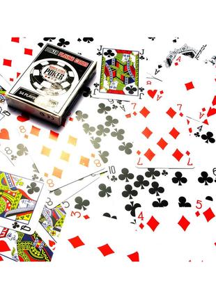 Карты игральные пластиковые "Poker playing cards" (9,5х6,5х1,8...