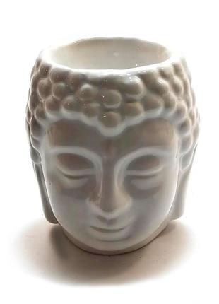 Аромалампа керамічна "Будда" біла(7х7х8,5 см)