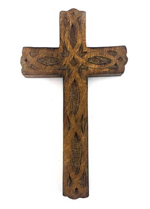 Крест из мангового дерева ( 19х 11,5х 1,5 см)