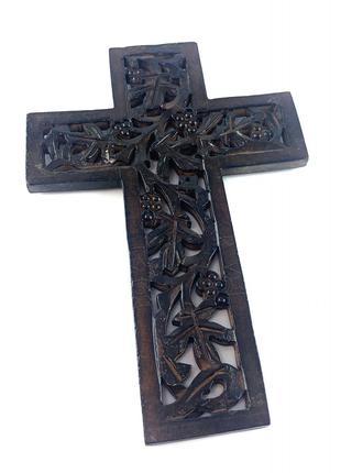 Резной крест из дерева ( 29х 20х 1 см)