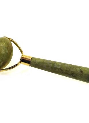Массажер нефритовый валик с ручкой (17х7х3,5 см)