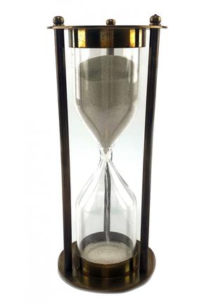 Песочные часы из бронзы на 6 минут.( d-6 см h-14.5 см)