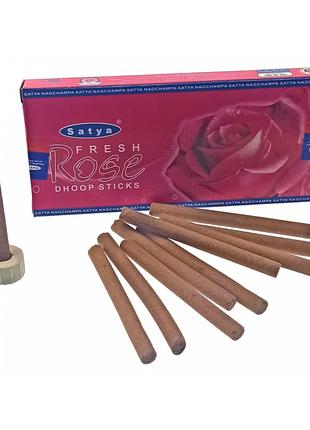 Fresh Rose dhoop sticks (Свежая Роза)(20 gms) (Satya) безоснов...