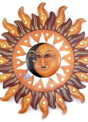 Зеркало мозаичное "Луна и Солнце" (d-40 cм)
