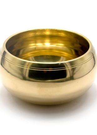 Чаша поющая бронзовая "Золотая Гармония" ( 13.7х12.2х7 см)