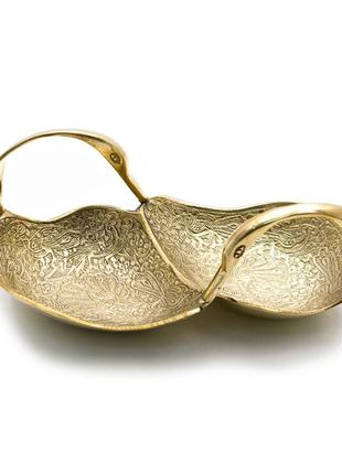 Менажница "Лебеди" бронза (18,5х7,5х9 см)