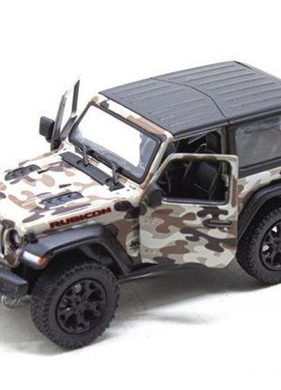 Машинка kinsmart jeep wrangler, коричневый