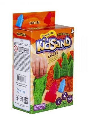 Кінетичний пісок "KidSand: Замок" з формочками, KS-05-04U, 200...