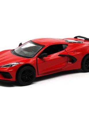 Машинка kinsmart "2021 corvette", красный