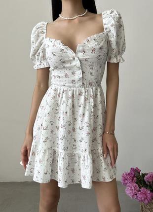Платье с планкой olbia молоко розовый размер 44