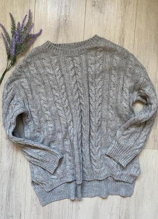 Atmosphere женский свитер серый вязаный