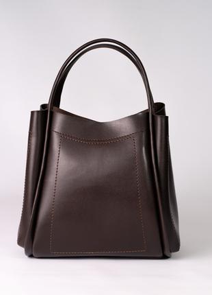 Жіноча сумка коричнева сумка коричневий шопер кричневий шоппер