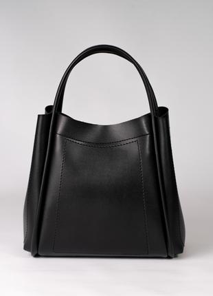 Жіноча сумка чорна сумка чорний шопер чорний шоппер сумочка
