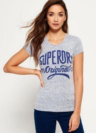 Шикарная футболка цвета серый меланж superdry vintage made in ...