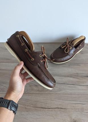 Timberland topsider мокасины топсайдеры кожаные оригинал