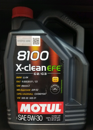 Олива 5W30 X-clean EFE 8100 (5L)