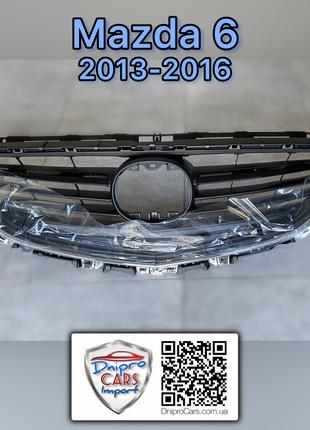 Mazda 6 2013-2016 решётка радиатора с молдингами (с хромом), G...