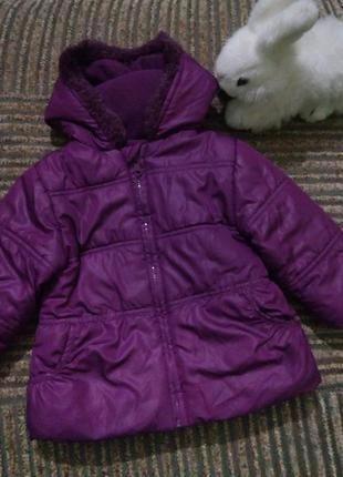 Демисезонная легкая куртка для девочки 12-18 месяцев