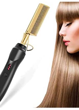 Расческа-выпрямитель для волос high heat brush, электро расчес...