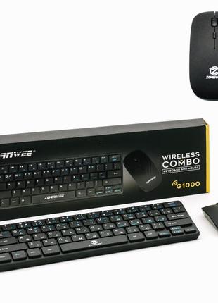 Клавіатура та миша бездротовий комплект з USB адаптером для ко...