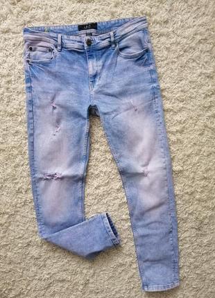 Стильные мужские джинсы слим smog 33/32 в отличном состоянии