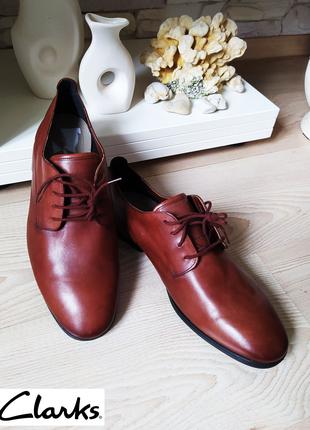 Туфли Clarks. Оригинал. Англия. Новые. Натуральная кожа. Ботинки.