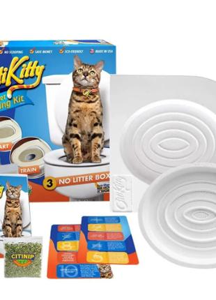 Система приучения кошек к унитазу Citi Kitty Cat Toilet Traini...