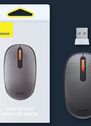 Беспроводная бесшумная мышь Baseus F01B Bluetooth 3.0/5.0 + US...