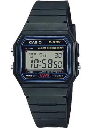Часы Casio F-91W-1YER. Черный