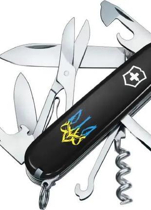 Ніж Victorinox Climber Ukraine Тризуб готичний синьо-жовтий 1....