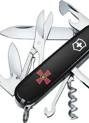 Нож Victorinox Climber Army Эмблема ЗСУ 1.3703.3_W0010u Black