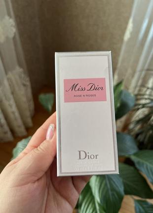 Туалетная вода dior miss dior rose n'roses 50мл