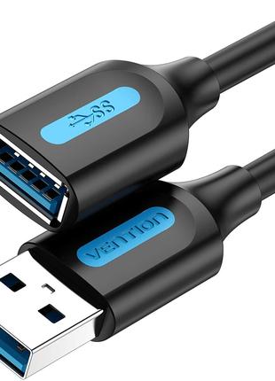 USB кабель-удлинитель Vention USB 3.0 Extension Cable 1.5 м Bl...