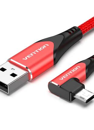 Кабель зарядный Micro USB Vention USB Cable to microUSB углово...