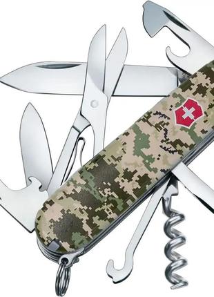 Нож Victorinox Climber Army Пиксель с красным логотипом 1.3703...